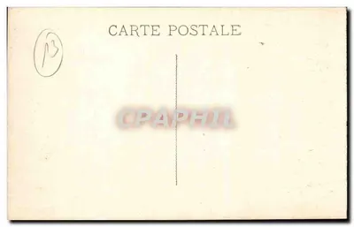 Marseille — Fontaine Cantini — Karta pocztowa nr 13 — Rewers
