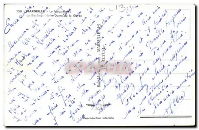 Marsylija — Stare Przystanie ; Bazylika Najświętszej Maryi Panny Obronnej — Rewers