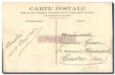 Palazzo dell'Algeria — Esposizione Coloniale 1906 — Marsiglia — Verso