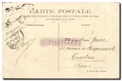 Marseille - Exposição Colonial de 1906 - Palácio da Indochina — Verso