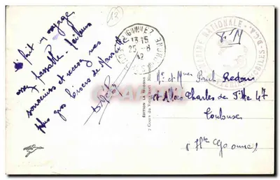 Marsiglia — La Partenza di una Nave e il Faro della Désirade — Edizione La Bégone — Verso