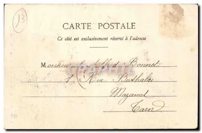 Arles - Tipo de Arlesienne - Edição Gilutta, fot. Nice, n° 3126 — Verso