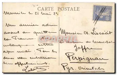 MARSEILLE — Quai dos Belges — Editor não identificado, número de série não visível — Verso