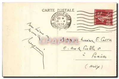 Marseille — La Canebière — Wydawca nieznany, nr 28 — Rewers