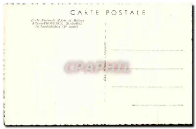 Escola Nacional de Artes e Ofícios — AIN-en-PROVENCE (B.-du-Rh.) — Um Auditório (1ª ano) — Verso