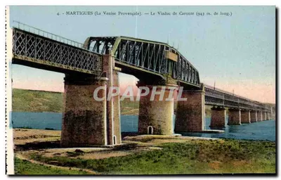 Martigues (A Veneza Provençal) — O Viaduto de Caronte (943 m. de comprimento) — A. Tardy, Photo-Edit., Marselha