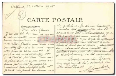 Orléans (Loiret) — Statua di Santa Giovanna d'Arco di Foyatier — n° 351 — Verso