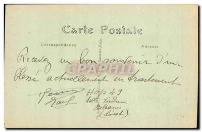 Orléans (Loiret). The Rue de la République. Statue of Joan of Arc — Edit. Lenormand, no. 702 — Back