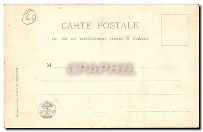 Estátua de Joana d'Arc em Orléans — Bas-reliefs de Vital Dubray — Coleção orleanense Marcel Marron — n°190 — Verso
