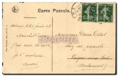 Alle — Panorama de Alle tirado do feudo de Liboichant — Nels, Bruxelas, Série Allo No. 17 — Verso