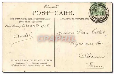 LONDRES — Widok w Hyde Park — LL. n° 207 — Rewers