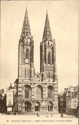 Saint-Lô (Manche) — Igreja de Nossa Senhora, conjunto Oeste