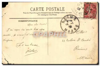 Paris — Estação dos Invalidos e Ponte Alexandre III — LL. — Verso