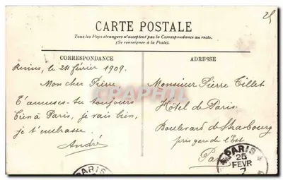 Paris — O Ponte da Concórdia e a Câmara dos Deputados — LL. n°241 — Verso