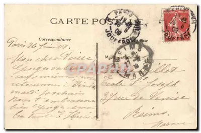 पेरिस-मॉंटमार्ट्र — सैंट-हृदय के बेसिलिका — C.M. संख्या 224 — पीछे