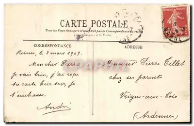 Parijs — De Grote Wiel en de Eiffeltoren — LL. — n° 849 — Achterkant