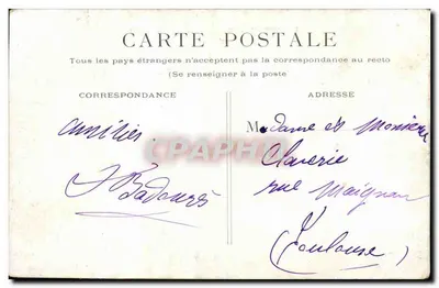 Bordeaux - Gare du Midi (Le Hall) — vue de la gare avec voies et wagons — éditeur inconnu, n° de série non visible — Verso