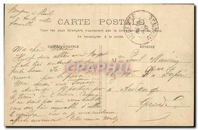 Bordeaux - Station de la Bastide — uitzicht op de station met koetsen — uitgever Station van Orléans, n° 37 — Achterkant