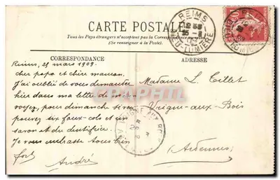 Paryż — Façada Notre-Dame — LL. — 1927 — Rewers