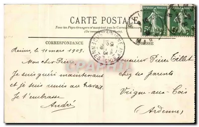 Paris — Les Champs-Élysées — LL. — n°353 — Verso