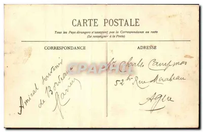 Bordeaux — Rue Sainte-Catherine — wydawca R. P. 781 — Rewers