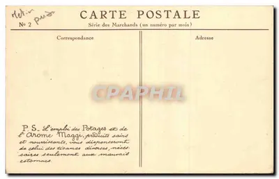 Verkoper van thee — Sausen MAGGI Arome — N°13 — Achterkant
