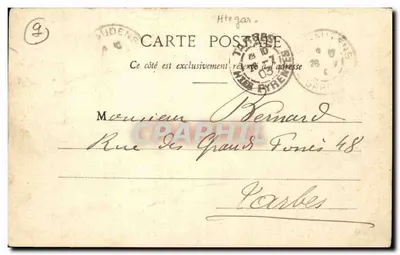 Saint-Gaudens - A Prefeitura — La Haute-Garonne, editor desconhecido, número de série não visível — Verso