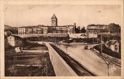 Saint-Gaudens — Avenida da Estação e nova estrada — Edição Labouche Frères, Hte-Garonne