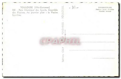 Toulouse (Hta-Garonne) — Miejski Park Sportowy, Basen Sportowy — Wydawnictwo CELY — Rewers