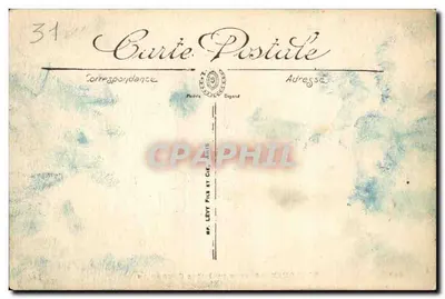Toulouse — Estátua do Poeta Goudoulin — C. Levy & Cie — Verso