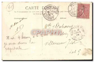 Pithiviers — O Kiosque — Mail Ouest — Edit. A. Covac, Pithiviers — Verso