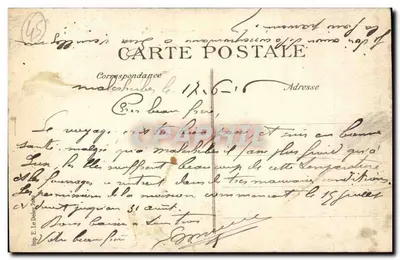 Orléans — A Rue Jeanne d'Arc — editor H. Le Deyre, n° 4091 — Verso