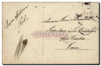 Parijs overspoeld — Boulevard de Grenelle — Uitgever G. L. B. (G. L. B.) — Achterkant
