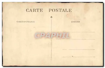 Bebê nu deitado em almofada — fotografia de estúdio — Carta postal — Verso