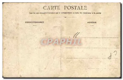 Cinque uomini in abiti da lavoro — fondo con camino e vegetazione — numero di serie non visibile — Verso