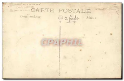 Mała dziewczynka — studio fotograficzne — Louis JOUSSER, Paryż — Rewers