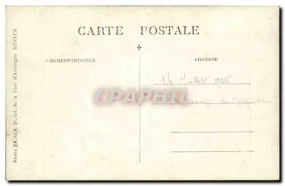 Soldados em formação — Campo militar — Foto Balbin, av. da Torre de Anvergne, Hennes — Verso