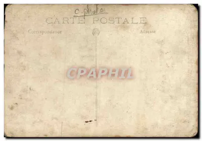 Três homens diante da Maison Vinel — Paris — número de série ilegível — Verso