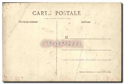Família com soldado — estúdio fotográfico — Carta postal italiana — Verso