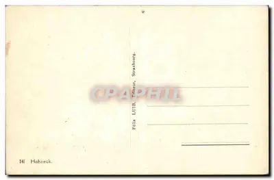 Hohneck — widok panoramiczny z chaletami — Félix LUBB, Strasbourg — Rewers