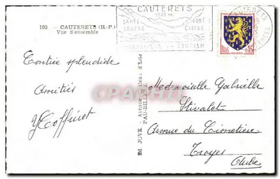 Cauterets (H.P.) — Ogólny widok — Ed. Jouve — Rewers
