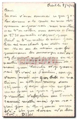 Eu gostaria que o amor que ferve no meu coração fosse rapidamente compartilhado para um maior felicidade — Confidências — J.C. n°126 — Verso