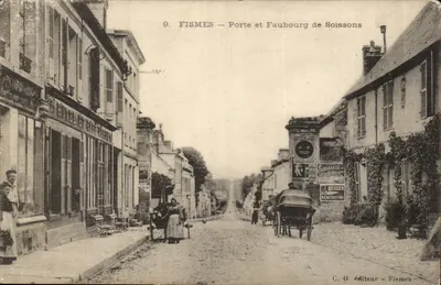 Fismes — Porta e Faubourg de Soissons — C. G. editor - Fismes