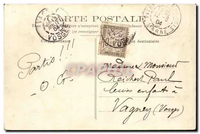 VITRY-LE-FRANÇOIS — A Porta do Ponte — Livraria Geral P. Tavernier — Verso