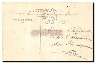 Chalons-sur-Marne — Widok kanału — wydawca nieznany, numer serii nieczytelny — Rewers