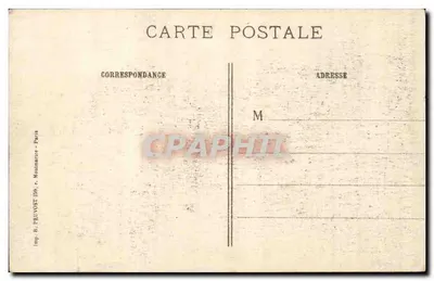 Châlons-sur-Marne — Casa bombardeada por um Zeppelin — Visé Paris 135, editor Benoist — Verso