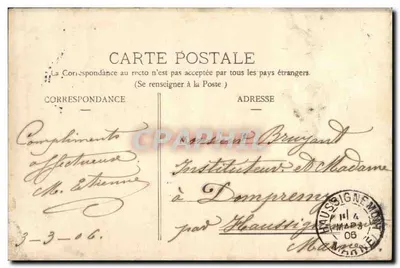 Chalons-sur-Marne - Puente de Marne y Barrio Ste-Prudentienne — editor desconocido, número de serie no visible — Reverso
