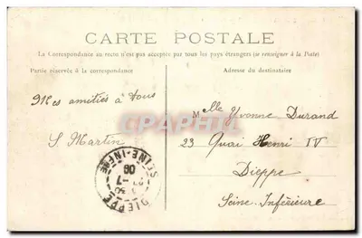 Chalons-sur-Marne — Widok kanału — Wydawnictwo Magazynów Zjednoczonych, Châlons-sur-Marne — Rewers