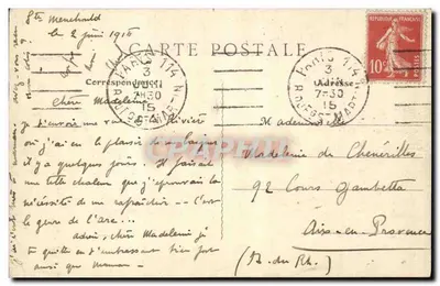 Sainte-Menehould — Margens do rio Aisne — Edição Artística E.R.T. - Pomponne Laguy (S. e M.) — Verso