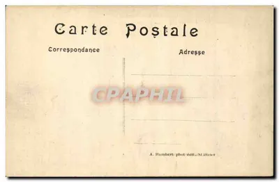 Sermaize-les-Bains (Marne) — Vista geral após o bombardeio — A. Humbert fotográfico-editora St-Dizier — Verso